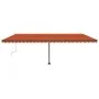 Orange and brown manual retractable foot awning 600x300 cm by , Awnings - Ref: Foro24-3069800, Price: 604,88 €, Discount: %