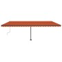 Orange und braune manuell einziehbare Fußmarkise 600x300 cm von , Markisen - Ref: Foro24-3069800, Preis: 545,23 €, Rabatt: %