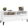 Hochglanzweißer TV-Schrank aus Sperrholz, 100 x 34,5 x 44,5 cm von vidaXL, TV-Möbel - Ref: Foro24-831903, Preis: 72,35 €, Rab...