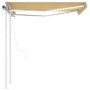 Automatic awning LED wind sensor yellow and white 3x2.5 m by , Awnings - Ref: Foro24-3069913, Price: 583,20 €, Discount: %