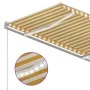 Automatic awning LED wind sensor yellow and white 3x2.5 m by , Awnings - Ref: Foro24-3069913, Price: 573,01 €, Discount: %