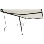 Cremefarbene manuell ausziehbare Fußmarkise 450 x 350 cm von , Markisen - Ref: Foro24-3069837, Preis: 537,74 €, Rabatt: %