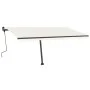 Toldo de pie retráctil manual crema 450x350 cm de , Toldos - Ref: Foro24-3069837, Precio: 518,40 €, Descuento: %