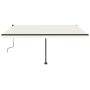Cremefarbene manuell ausziehbare Fußmarkise 450 x 350 cm von , Markisen - Ref: Foro24-3069837, Preis: 537,74 €, Rabatt: %
