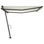 Toldo de pie retráctil manual crema 450x350 cm de , Toldos - Ref: Foro24-3069837, Precio: 518,40 €, Descuento: %