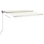 Cremefarbene manuell ausziehbare Fußmarkise 450 x 350 cm von , Markisen - Ref: Foro24-3069837, Preis: 500,24 €, Rabatt: %