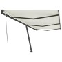 Cremefarbene manuell ausziehbare Fußmarkise 600 x 350 cm von , Markisen - Ref: Foro24-3069877, Preis: 707,84 €, Rabatt: %