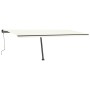 Cremefarbene manuell ausziehbare Fußmarkise 600 x 350 cm von , Markisen - Ref: Foro24-3069877, Preis: 707,84 €, Rabatt: %
