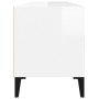 Mueble de TV madera contrachapada blanco brillo 100x34,5x44,5cm de vidaXL, Muebles TV - Ref: Foro24-831903, Precio: 72,90 €, ...