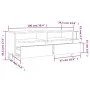 Hochglanzweißer TV-Schrank aus Sperrholz, 100 x 34,5 x 44,5 cm von vidaXL, TV-Möbel - Ref: Foro24-831903, Preis: 71,47 €, Rab...