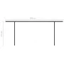 Manual retractable awning with cream LED light 6x3.5 m by , Awnings - Ref: Foro24-3070282, Price: 716,40 €, Discount: %