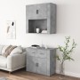 Hohes Sideboard aus betongrauem Sperrholz von , Sideboards - Ref: Foro24-3185371, Preis: 169,58 €, Rabatt: %