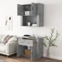 Concrete gray plywood tall sideboard by , Sideboards - Ref: Foro24-3185371, Price: 166,75 €, Discount: %