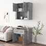 Hohes Sideboard aus betongrauem Sperrholz von , Sideboards - Ref: Foro24-3185371, Preis: 169,58 €, Rabatt: %