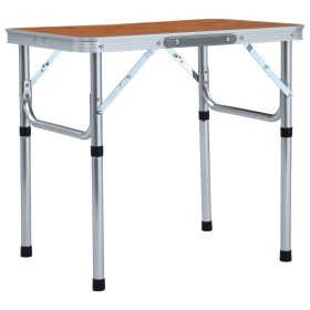 Klappbarer Campingtisch aus Aluminium 60x45 cm von , Campingmöbel - Ref: Foro24-48179, Preis: 34,79 €, Rabatt: %