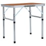 Klappbarer Campingtisch aus Aluminium 60x45 cm von , Campingmöbel - Ref: Foro24-48179, Preis: 34,79 €, Rabatt: %