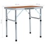Klappbarer Campingtisch aus Aluminium 60x45 cm von , Campingmöbel - Ref: Foro24-48179, Preis: 34,79 €, Rabatt: %
