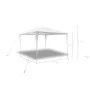 Carpa cenador de jardín techo de pirámide 3x3 m de , Carpas y cenadores - Ref: Foro24-90332, Precio: 59,44 €, Descuento: %