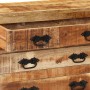 Sideboard with 3 drawers solid rough mango wood 80x30x65cm by , Sideboards - Ref: Foro24-351690, Price: 280,16 €, Discount: %