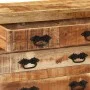 Sideboard with 3 drawers solid rough mango wood 80x30x65cm by , Sideboards - Ref: Foro24-351690, Price: 274,66 €, Discount: %