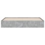 Cama con cajones madera ingeniería gris hormigón 160x200 cm de , Camas y somieres - Ref: Foro24-3207262, Precio: 161,60 €, De...