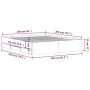 Concrete gray engineered wood bed with drawers 160x200 cm by , Beds and slatted bases - Ref: Foro24-3207262, Price: 159,62 €,...