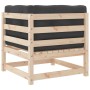 Corner sofas with cushions 2 pcs solid pine wood by , Modular outdoor sofas - Ref: Foro24-838069, Price: 154,61 €, Discount: %