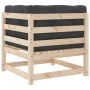 Corner sofas with cushions 2 pcs solid pine wood by , Modular outdoor sofas - Ref: Foro24-838069, Price: 152,65 €, Discount: %