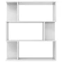Glänzend weißes Regal/Raumteiler 80x24x96 cm von vidaXL, Bücherregale und Regale - Ref: Foro24-800087, Preis: 56,76 €, Rabatt: %