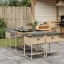 Set comedor de jardín 5 pzas con cojines ratán sintético beige de , Conjuntos de jardín - Ref: Foro24-3211260, Precio: 306,76...