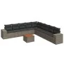10-piece garden sofa set with gray synthetic rattan cushions by , Garden sets - Ref: Foro24-3225493, Price: 583,49 €, Discoun...