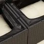 2-seater garden sofa with black synthetic rattan cushions by , Outdoor sofas - Ref: Foro24-366020, Price: 145,32 €, Discount: %