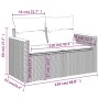 2-Sitzer-Gartensofa mit schwarzen synthetischen Rattankissen von , Outdoor-Sofas - Ref: Foro24-366020, Preis: 147,34 €, Rabat...