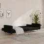 2-seater sofa bed with two black velvet pillows by , Sofas - Ref: Foro24-375752, Price: 290,07 €, Discount: %