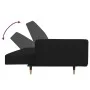 2-seater sofa bed with two black velvet pillows by , Sofas - Ref: Foro24-375752, Price: 290,07 €, Discount: %