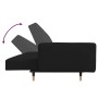 2-Sitzer-Schlafsofa mit zwei schwarzen Samtkissen von , Sofas - Ref: Foro24-375752, Preis: 295,65 €, Rabatt: %
