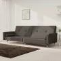 2-Sitzer-Schlafsofa mit zwei dunkelgrauen Samtkissen von , Sofas - Ref: Foro24-375750, Preis: 286,09 €, Rabatt: %