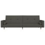 2-Sitzer-Schlafsofa mit zwei dunkelgrauen Samtkissen von , Sofas - Ref: Foro24-375750, Preis: 291,16 €, Rabatt: %