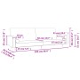 2-Sitzer-Schlafsofa mit zwei dunkelgrauen Samtkissen von , Sofas - Ref: Foro24-375750, Preis: 291,16 €, Rabatt: %