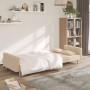 2-seater sofa bed with two pillows in cream fabric by , Sofas - Ref: Foro24-375802, Price: 294,18 €, Discount: %