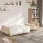 Sofá cama de 2 plazas con dos almohadas tela color crema de , Sofás - Ref: Foro24-375802, Precio: 290,32 €, Descuento: %