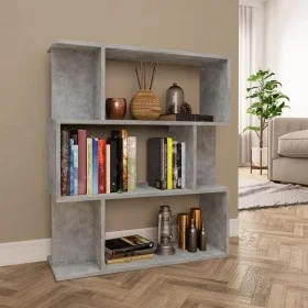 Concrete gray plywood shelf 80x24x96cm by vidaXL, Bookcases and shelves - Ref: Foro24-800085, Price: 53,86 €, Discount: %