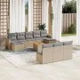 11-piece garden sofa set with beige synthetic rattan cushions by , Modular outdoor sofas - Ref: Foro24-3224330, Price: 598,82...