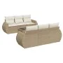 7-piece garden sofa set and beige synthetic rattan cushions by , Garden sets - Ref: Foro24-3253445, Price: 595,93 €, Discount: %