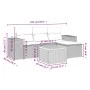 Gartensofa-Set mit Kissen, 5-teilig, beiges synthetisches Rattan von , Gartensets - Ref: Foro24-3257746, Preis: 349,47 €, Rab...