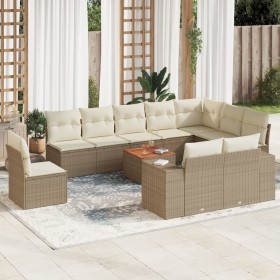 11-piece garden sofa set with beige synthetic rattan cushions by , Garden sets - Ref: Foro24-3225498, Price: 682,71 €, Discou...