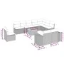 11-teiliges Gartensofa-Set mit beigen synthetischen Rattankissen von , Gartensets - Ref: Foro24-3225498, Preis: 710,40 €, Rab...