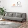Sofá cama de 2 plazas terciopelo gris claro de , Sofás - Ref: Foro24-375926, Precio: 237,77 €, Descuento: %