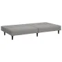 Sofá cama de 2 plazas terciopelo gris claro de , Sofás - Ref: Foro24-375926, Precio: 237,77 €, Descuento: %