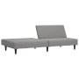 2-Sitzer-Schlafsofa aus hellgrauem Samt von , Sofas - Ref: Foro24-375926, Preis: 232,76 €, Rabatt: %
